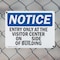 Signmission Entry Only At The Visitor Center On _ OSHA Notice Sign, Plastic, 10in W x 7in L, 2PK OS-2PACK-NS-P-710-L-12110 - alternate 2